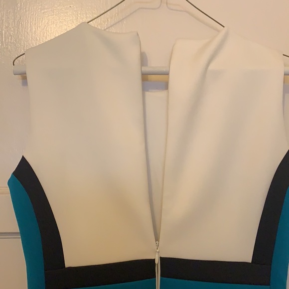 CALVIN KLEIN COLORBLOCK SCUBA DRESS SIZE 4 - Picture 4 of 11